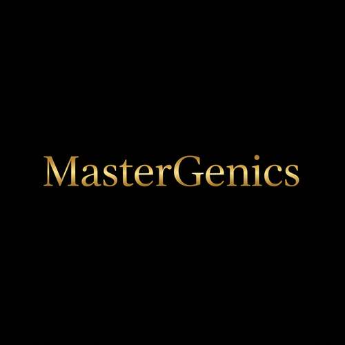MasterGenics Gold auf Schwarz